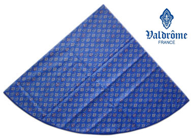 Round Tablecloth Coated (VALDROME / Calisson. blue) - Click Image to Close